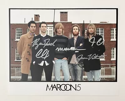 Maroon 5 Promotional Press Photo Signed In-Person  • $295