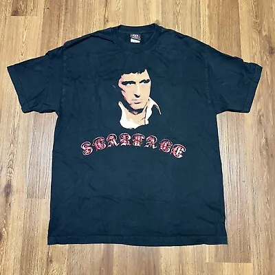 Vintage Scarface Dragonfly Clothing Tony Montana Movie Promo T Shirt Size XL • $40