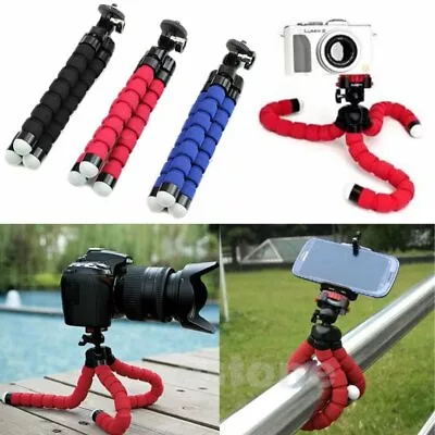 Mini Flexible Mobile Phone Stand Holder Tripod Mold For Iphone Camera Video Clip • £3.99