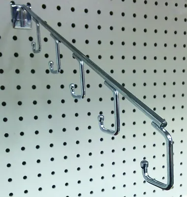 $89.95 • Buy Pegboard 5 Hook Waterfall Faceout Clothes Hanger Clothing Display - 10 Pieces