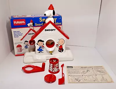 Vintage Snoopy Sno Cone Machine Snow Cone Maker Shaved Ice Machine PlaysKool • $24.95