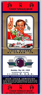 1995 Indy 500 Tower Terrace Ticket Stub Seat 19 - Ron Burton Estate • $12.99