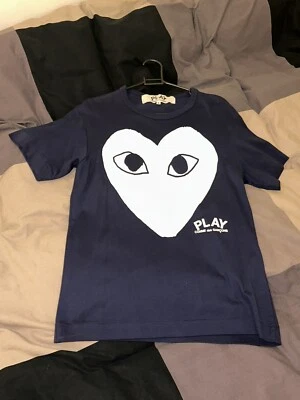 £10 • Buy Comme Des Garcons PLAY Big Heart T-shirt