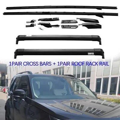 2Pair Roof Rack Rail Cross Bar Fit Land Rover Discovery 3 4 LR3 LR4 2004-15 2016 • $309