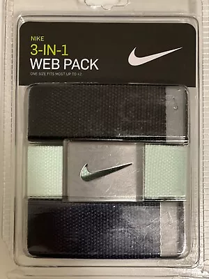 Nike Golf Men's 3-in-1 Web Pack Belts Assorted Colors MSRP: $30  • $17.99