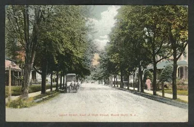 Union Street East Of High Street Mount Holly NJ Postcard 1916 • $6.39
