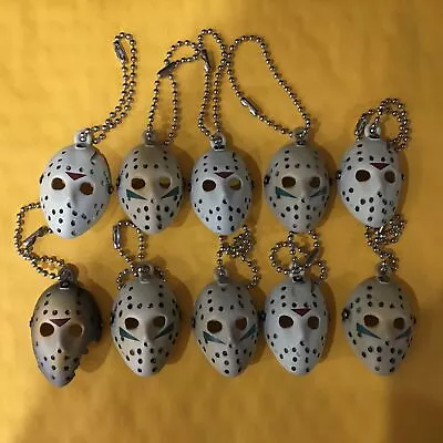 10 Piece Friday The 13th Jason Voorhees Mask Keychain Figure Loose Toy • $12.99