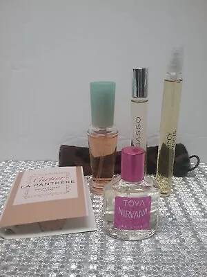 Lot Of 5 Mini Perfume & Vial Cartier Tova Jessica Simpson Dennis Basso. New • $10