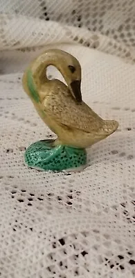 Vintage Miniature Chinese Mud Pottery Duck Bird Majolica  • $14.99