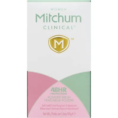 9 Mitchum Women Clinical Powder Fresh AntiPerspirant Deodorant Soft Solid 1.6oz • $132.99