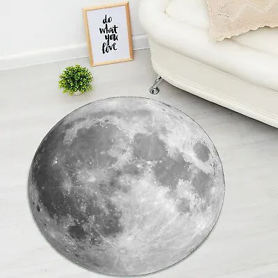 Moon Rug Full Moon Carpet Round Full Moon Rug Space Room Rug Space Decor • $29