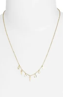 MELINDA MARIA 124107 'Kate' Fringe Charm Necklace • $31.45
