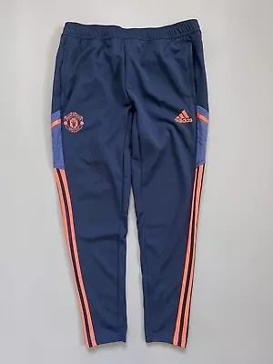 Manchester United Pants Training Size L Mens Soccer Football HG3987 Adidas • $55.96