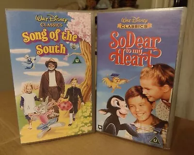 $84.95 • Buy SONG OF THE SOUTH / SO DEAR TO MY HEART - Disney VHS PAL - *READ DESCRIPTION 