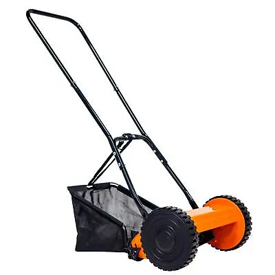 £49.99 • Buy Hand Push Cylinder Lawn Mower Manual 30cm Width With Grass Collector ESkde