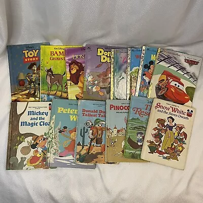 Vintage Walt Disney Wonderful World Of Reading Little Golden Book Lot Of 14 • $10.50