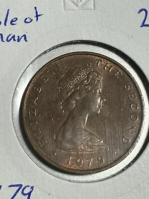 1979 AD Isle Of Man Queen Elizabeth II Shearwater Two Pence 2p Coin • £1.75