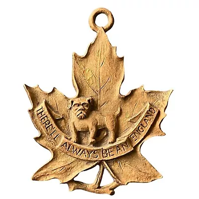 Wooden Maple Leaf There'll Always Be An England Hanging Wall Plaque Vintage • $11.99