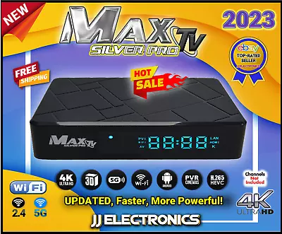 MaxTV Silver PRO 5G 2023 4K ULTRA-HD Box + Android 9.1 Max TV Silver • $94.95