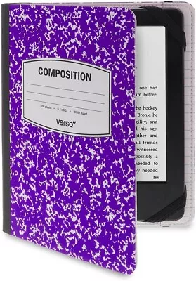 Verso Kindle Case - Scholar Classic Purple Composition Book Folio Style Protecti • $14.79