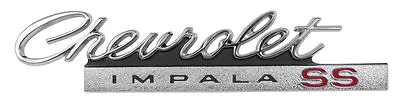 1966 Chevy Impala Super Sport Trunk Emblem 1 Piece Design SS • $196.92
