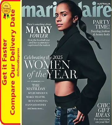 Marie Claire Australia Magazine December 2023 Mary Fowler 2023 Women Of The Year • $16.90