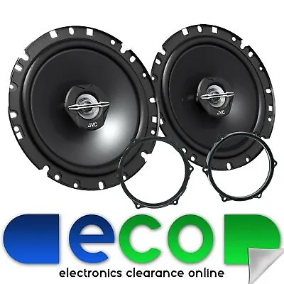 £36.99 • Buy JVC 16cm 6.5 Inch 600 Watts 2 Way Front Door Speakers Fit Seat Ibiza MK4-08-17