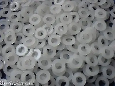 £1.85 • Buy 6mm White Nylon Plastic Washer Spacers To Suit M6 Screws Pick Your Own Quantity