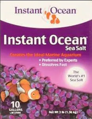 Instant Ocean 10 Gallon Sea Salt 3lbs • $10