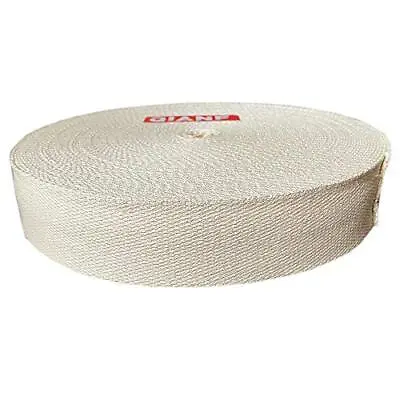 1 1/2 Inch Natural Heavy Cotton Webbing 10 Yards • $27.36