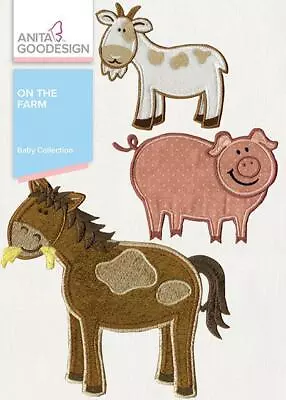 Baby On The Farm Anita Goodesign Embroidery Machine Design CD NEW • $15.99