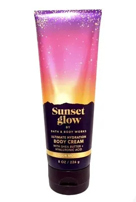 Bath & Body Works SUNSET GLOW Ultimate Hydration Body Cream 8 Oz HYALURONIC ACID • $13.25