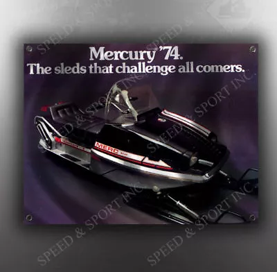 Vintage Mercury 1974 Hurricane Snowmobile Banner • $27.85