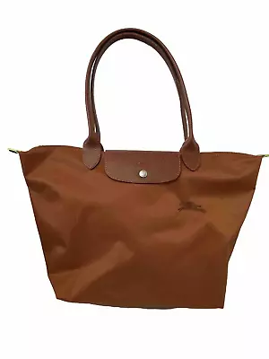 Longchamp Le Pliage  Large Shoulder Tote Travel Bag-Cognac • $99