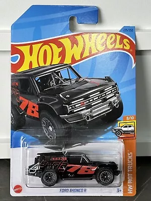 Hot Wheels 2023 Mainline 225/250 Ford Bronco R Black HW Hot Trucks 8/10 • $3.49