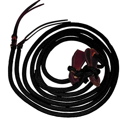 Yacht Rope Reins W/Slobber 8' BlackFort Worth • $51.46