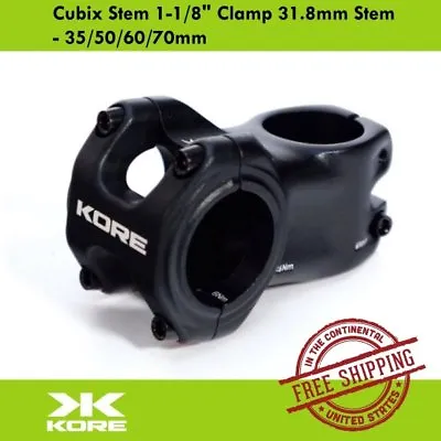 Kore Cubix 1-1/8  Mountain Bike Stem Clamp 35mm MTB DH Length 70mm • $19.99