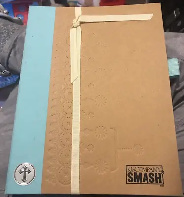 K & Company Smash Book Journal Retro Style Blue Scrapbook No Plastic Cover/Pen • $24.99