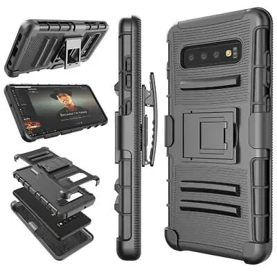 Black Shockproof Holster Belt Clip Case For Samsung Galaxy/Iphone/LG/HTC/Alcatel • $9.99