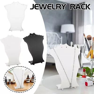 Necklace Pendant Chain Jewelry Bust Display Stands Hanger Earrings Holder RackAU • $4.54