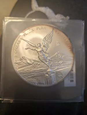 2019 Mexico 5 Oz Silver Libertad Bu Limited Mintage Coin • $230