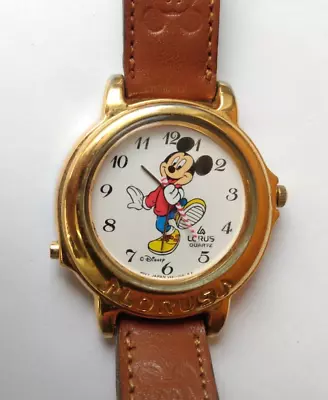 Vintage MICKEY MOUSE Disney MUSICAL Watch LORUS New Battery Working • $45