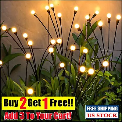 $12.90 • Buy LED Solar Firefly Light Garden Waterproof Swaying Lamp Outdoor Landscape Decor