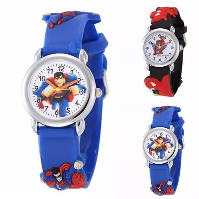Superman Spiderman Watch Boys Girls Kids Children Students Cartoon Wrist Watch' • $10.89