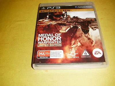 Limited Edition MEDAL OF HONOR Warfighter PS3 Playstation 3 Game DISC -NO MANUAL • $6.45