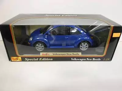 Maisto Volkswagen New Beetle Blue (Die-cast - 1:18 Scale) • $39.99