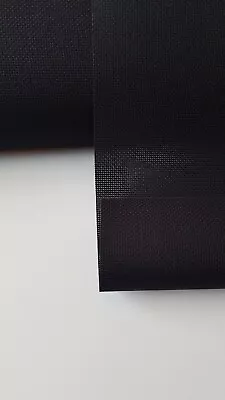 £1.50 • Buy 11ct/14ct/16ct/18ct Aida Cross Stitch Fabric Canvas Black -100%Cotton Free P&P