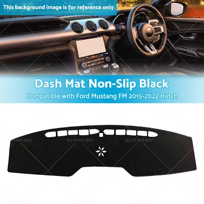 Suitable For Ford Mustang FM 2015-2022 Hatch Dashboard Cover Dash Mat Black • $25.03
