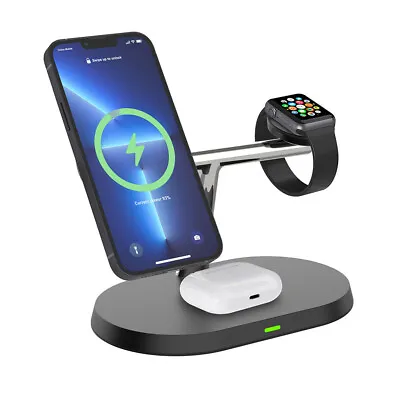 $34.59 • Buy 3 In 1 Wireless Charger Station Dock For IWatch Air Pods IPhone 14 Pro Max 12 13