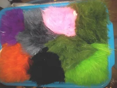 Marabou Blood Quill  Feathers 1/4 Oz. Strung  4  To 5  20+ Colors • $2.99